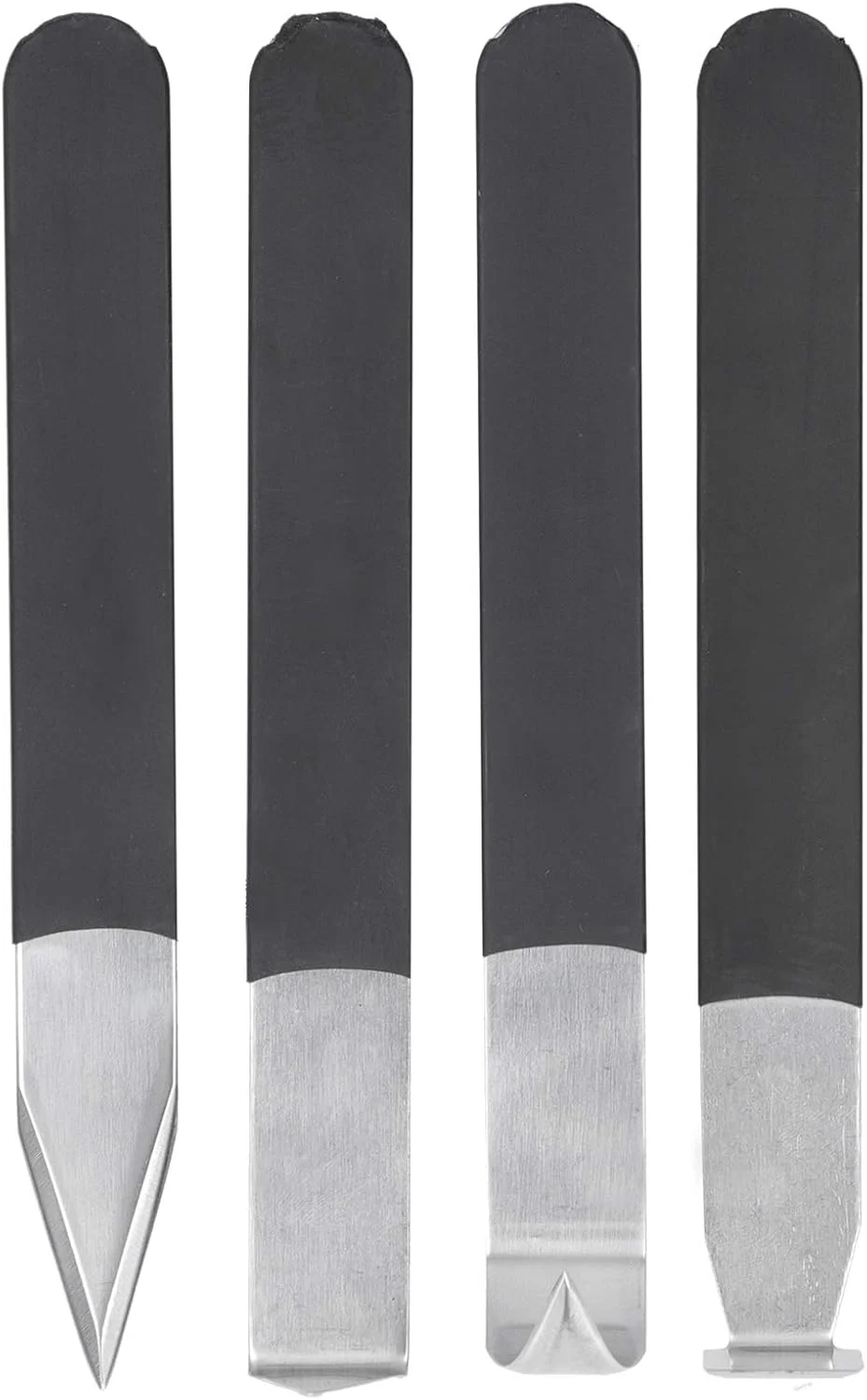 ابزار پرداخت کاری سفال Tbest، چاقوی حکاکی خاک رس سرامیکی، ابزار لرزش سرامیکی برای ابزار و لوازم جانبی گریفین گریپ راکو کمپر، 4 عددی، مجسمه سازی Bison