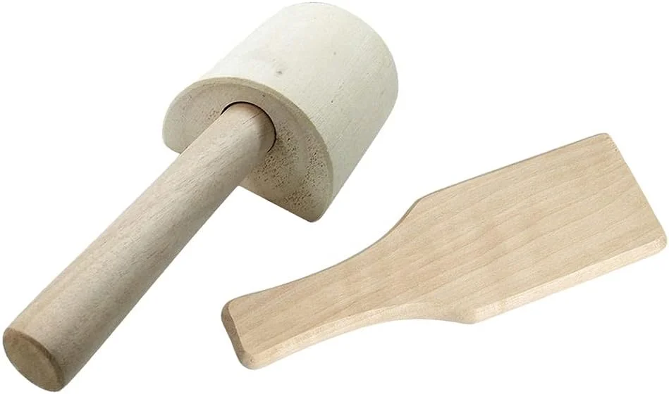 ابزار سفالگری چوبی سبک وزن AAGAZA F 2X، مناسب برای ساخت مجسمه و سرامیک