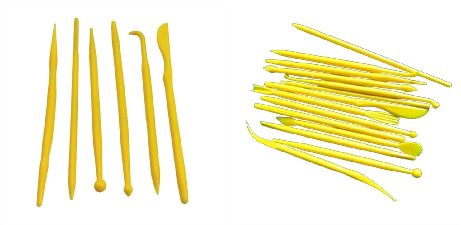 ابزار مجسمه سازی رسی بادوام، کیت مدل سازی رسی DIY برای سفالگری، مدل سازی رسی، نقاشی، بافت دهی، جزئیات، 6/14 عددی، ابزار مدل سازی رسی برای کودکان، پلاستیکی، سفالگری رسی، پخت و پز، تزئین