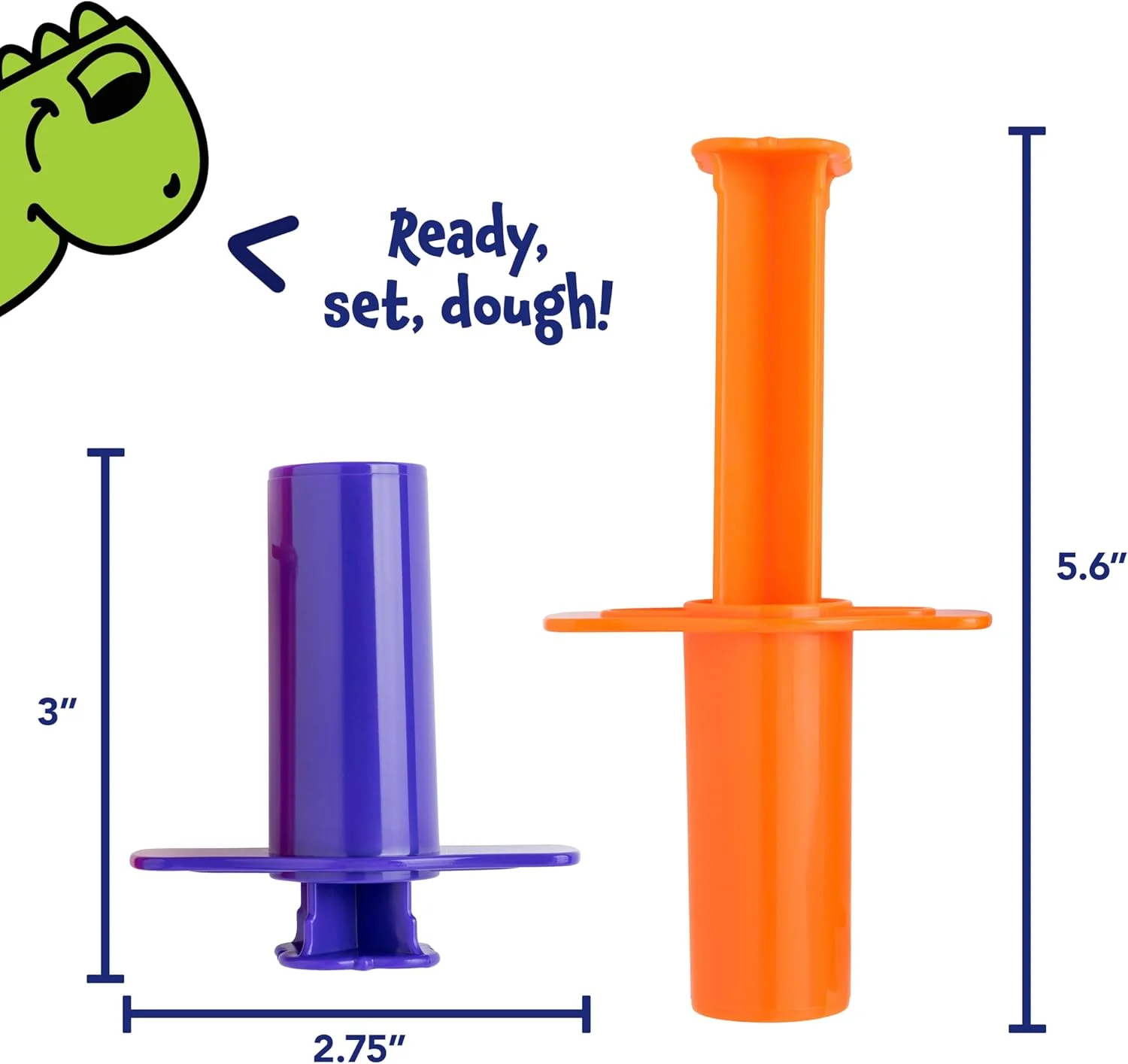 ابزار خمیر بازی READY 2 LEARN - مجموعه 6 عددی - ابزار خمیر بازی - برای سنین 2 سال به بالا - لوازم جانبی هنری برای سفالگری و خمیر