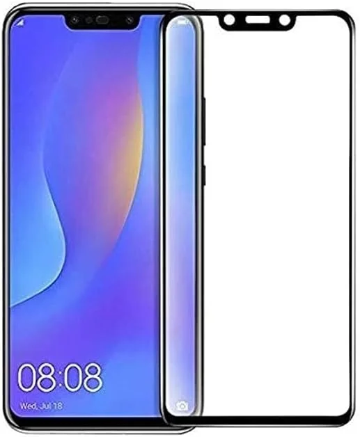 Huawei Nova 3i Screen Protector, 9H Hardness HD Tempered Glass Protector for (P Smart) Smartphone, Black