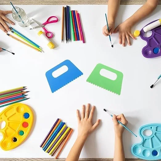 SCHMIDT 4Pcs Plastic Clay Scraper Set Scraper Kit Craft DIY Paint Soft Clay Sculpture Knife Kids Painting Tools SCHMIDT 4Pcs Plastic Clay Scraper Set Scraper Kit Craft DIY Paint Soft Clay Sculpture Knife Kids Painting Tools