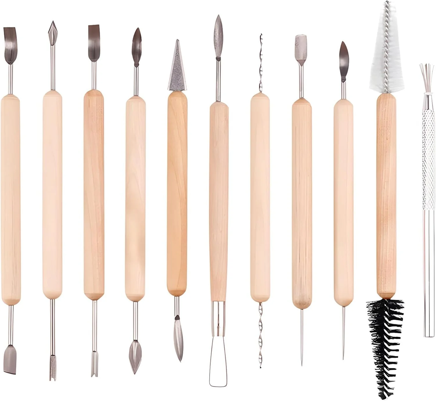 مجموعه ابزار مجسمه سازی رُس 11 تکه LINPHCEY - کاربری آسان، مجموعه حکاکی سفال و پلیمر دو طرفه با دستگیره راحت - ابزارهای ایده آل برای رُس اسکالپی و رُس مدل سازی، ایده آل برای کودکان و بزرگسالان مجموعه ابزار مجسمه سازی رُس 11 تکه LINPHCEY - کاربری آسان، مجموعه حکاکی سفال و پلیمر دو طرفه با دستگیره راحت - ابزارهای ایده آل برای رُس اسکالپی و رُس مدل سازی، ایده آل برای کودکان و بزرگسالان