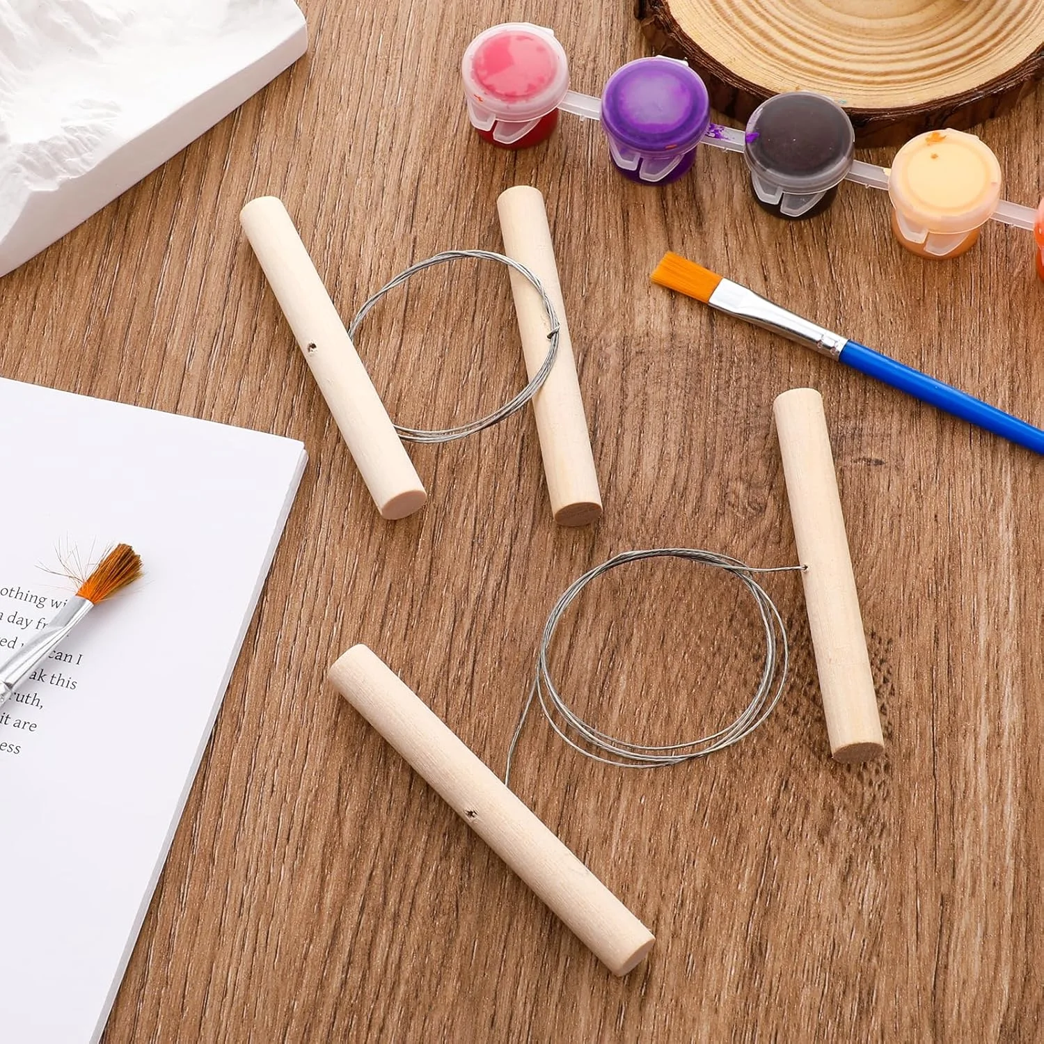 مجموعه 4 عددی ابزار برش سیم رسی Mozeat، مناسب برای برش خمیر، پلاستیک، خمیر بازی، مجسمه سازی، حکاکی و سفالگری