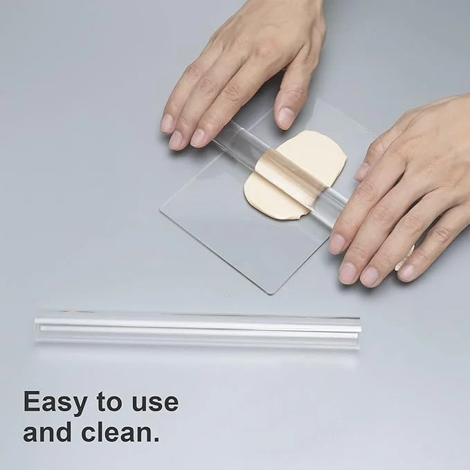 مجموعه 12 عددی ابزار برش خاک رس تزویق، چاقوی قالب گیری صنایع دستی، کاتر سرامیک، کیت برش، صفحه مستطیلی شفاف، مجموعه بافت سیم