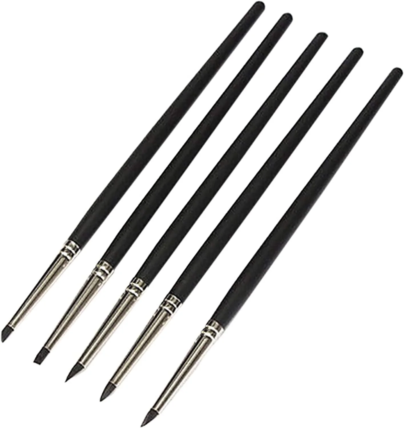 ست 5 عددی ابزار مجسمه سازی خمیر مدل سازی با نوک سیلیکونی