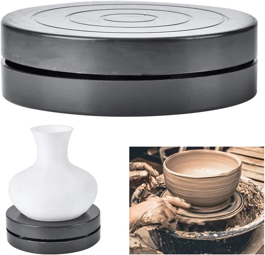 صفحه گردان پلاستیکی Fdit، ابزار مجسمه سازی سفالی دست ساز با نوع بسته بالا و پایین، برای کارهای سفال سرامیکی (قطر 11.5)