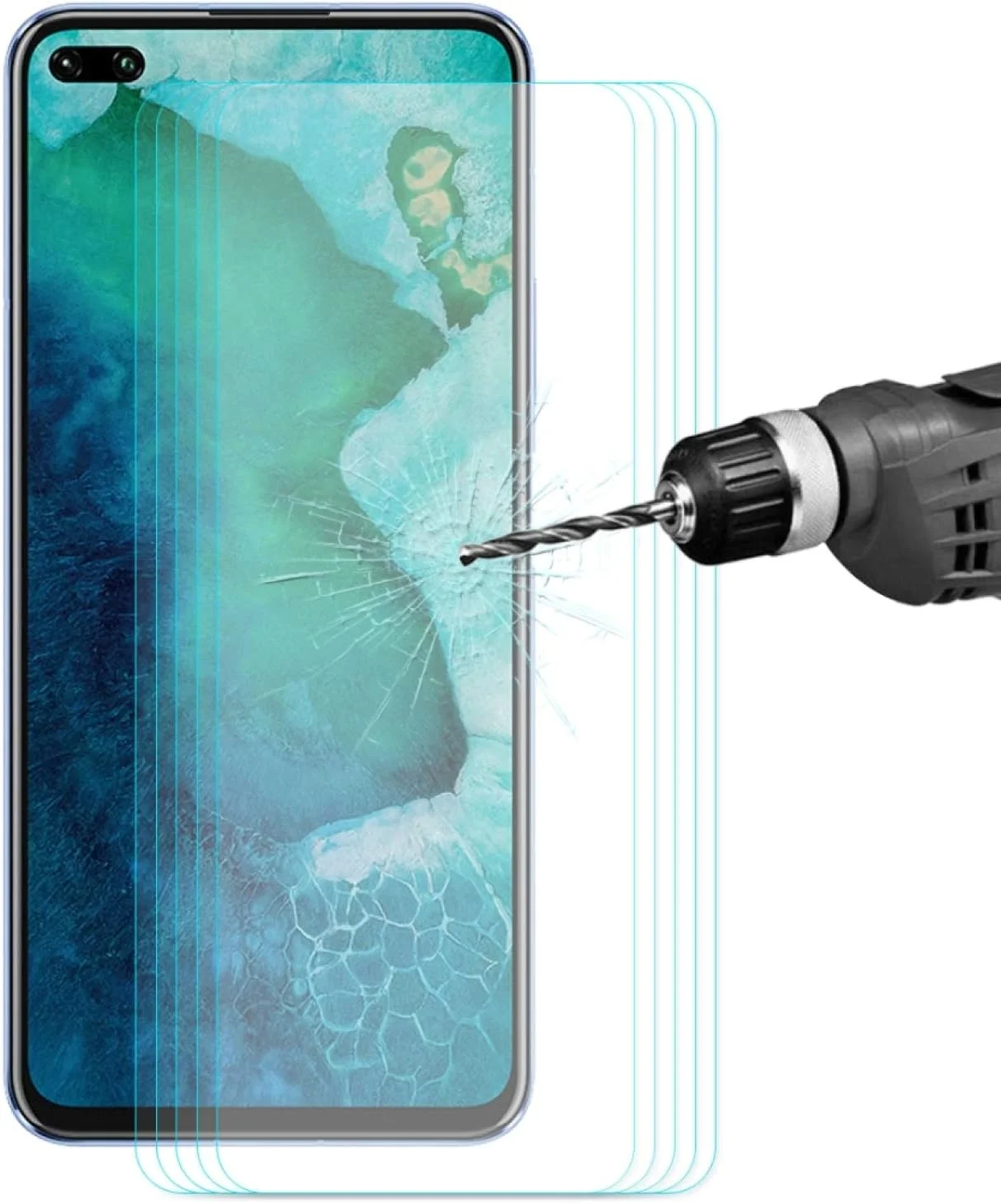 محافظ صفحه نمایش ال سی دی برای هوآوی Honor V30 / V30 Pro، 5 عدد، Hat-prince، ضخامت 0.26 میلی متر، شیشه حرارت دیده 9H با لبه منحنی 2.5D، فیلم شیشه ای تقویت شده محافظ صفحه نمایش ال سی دی برای هوآوی Honor V30 / V30 Pro، 5 عدد، Hat-prince، ضخامت 0.26 میلی متر، شیشه حرارت دیده 9H با لبه منحنی 2.5D، فیلم شیشه ای تقویت شده