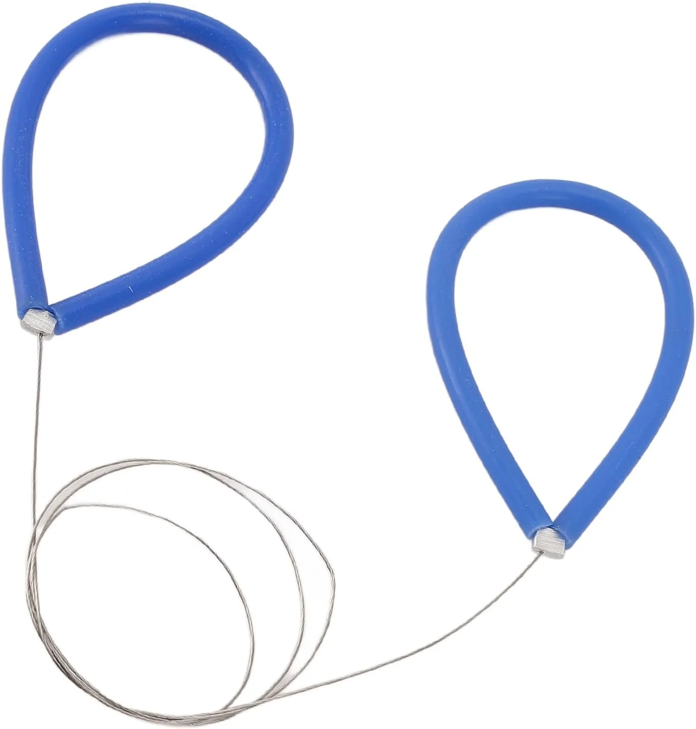 ابزار برش سیم رسی کارآمد، ابزار فولاد ضد زنگ با دسته سیلیکونی راحت، مناسب برای پروژه های مختلف رسی، سرامیک، پنیر، خمیر و مجسمه سازی (آبی)