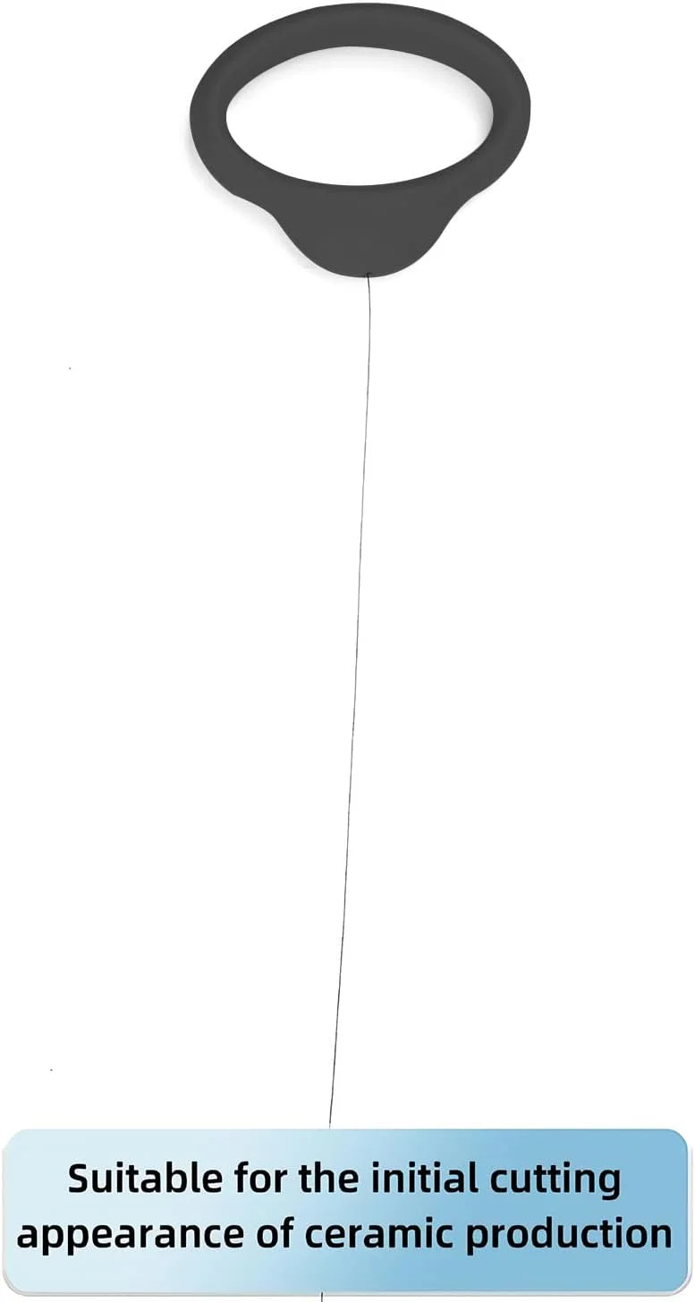 ابزار سیم برش سفال، دسته مشکی استاندارد برای چرخ سفالگری و هنرمندان سفال، ابزار سیم سفالگری به طور گسترده در چرخ سفالگری و برش خاک رس و مجسمه سازی استفاده می شود (1 عدد)