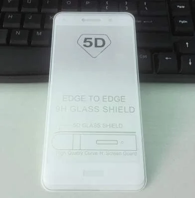 FHNLKFS محافظ صفحه نمایش شیشه ای حرارت دیده با پوشش کامل چسب 5D، 3 عددی، برای گوشی هواوی Honor 6X، فیلم محافظ صفحه نمایش گوشی، شیشه با چسب کامل برای هواوی Honor 6X، برای Honor 6x