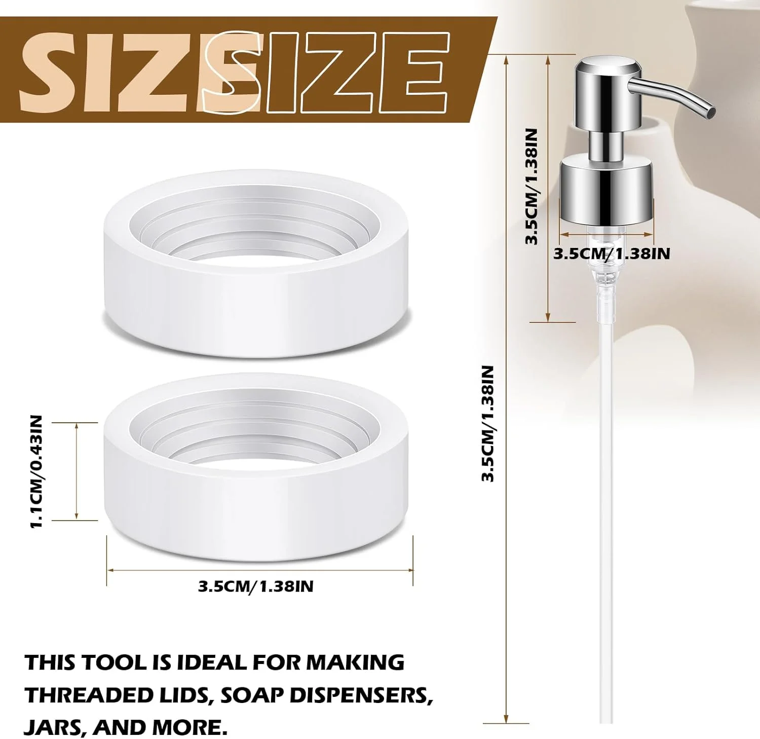 مجموعه ابزار نخ زنی 4 عددی LemonRoad و ست پخش کننده، برش نخ برای سفالگری با ابزار نخ زنی رسی سفالگری برای نخ های یکنواخت سرامیکی پخش کننده صابون (سفید)