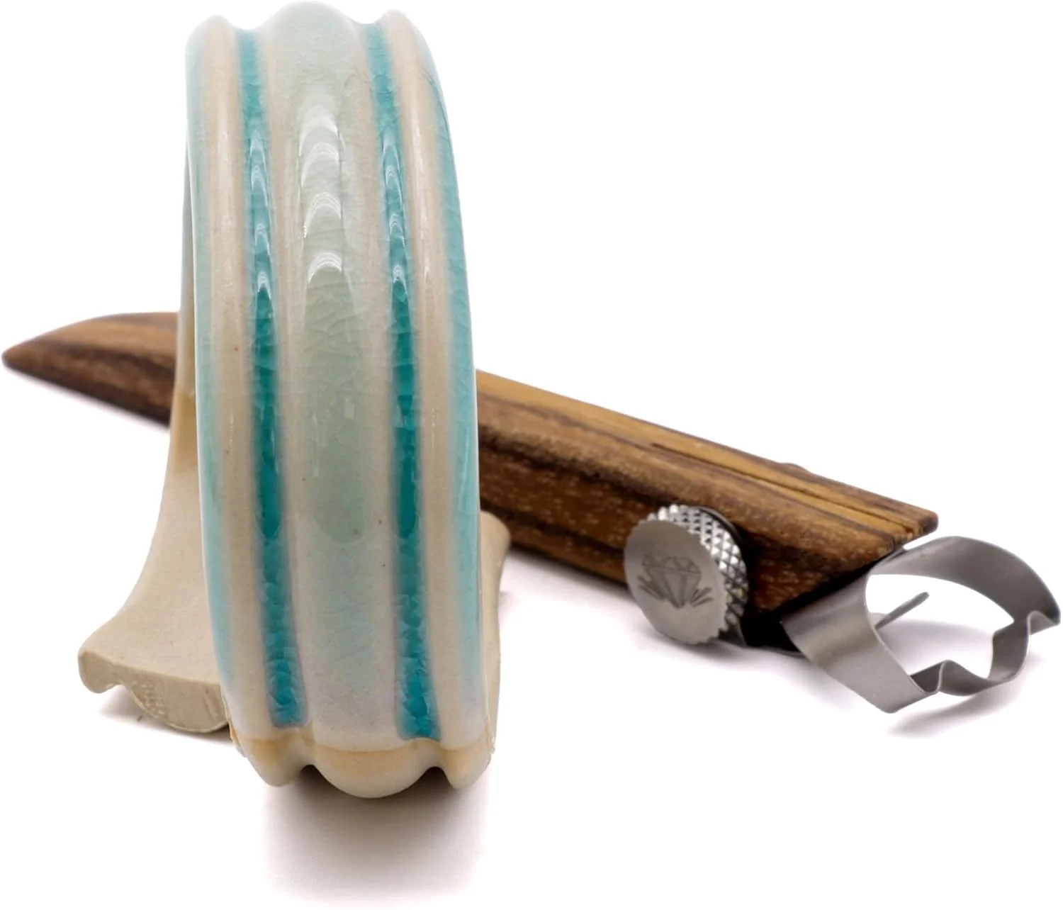 اکسترودر دستی اصلی DiamondCore Tools، ابزار ساخت دسته سفالی، ابزارهای مجسمه سازی خاک رس، ابزار اکسترودر اسلب سفالگری (R12 Koala)