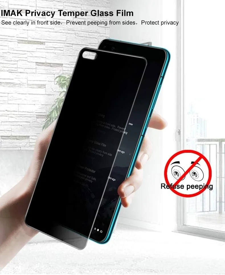 محافظ صفحه نمایش LCD گوشی موبایل ZCLINXHEFSDSS برای Huawei P40، فیلم شیشه ای حرارت دیده ضد جاسوسی، فیلم شیشه ای تقویت شده