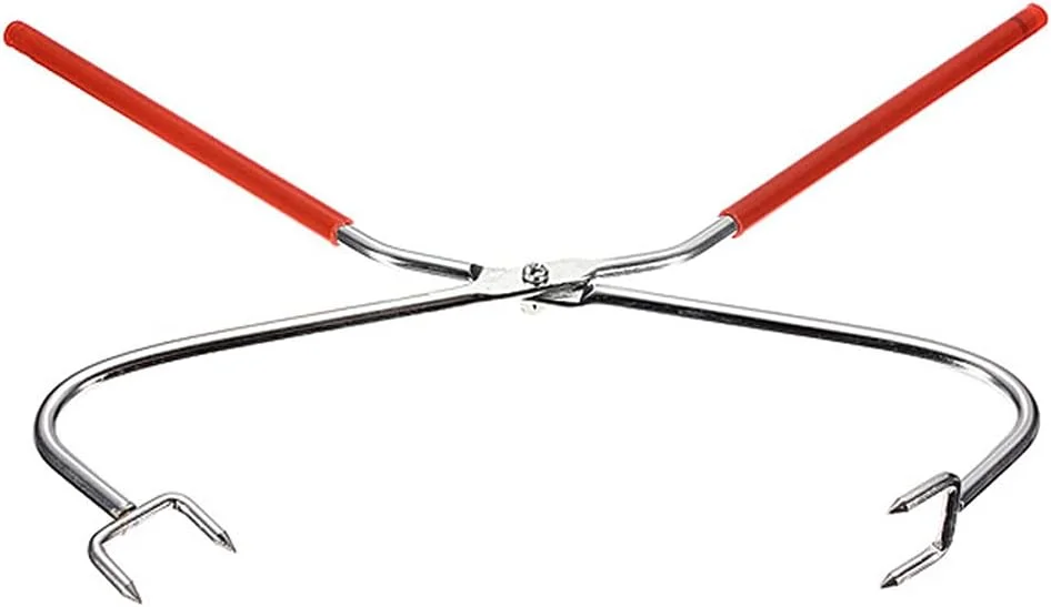 انبر سفالی لاسنرزام، ابزار سفالگری، ابزار هنری سفالی، ابزار مجسمه سازی سفالی، انبر غوطه وری مجسمه سازی سفالی، ابزار سفالگری، قرمز