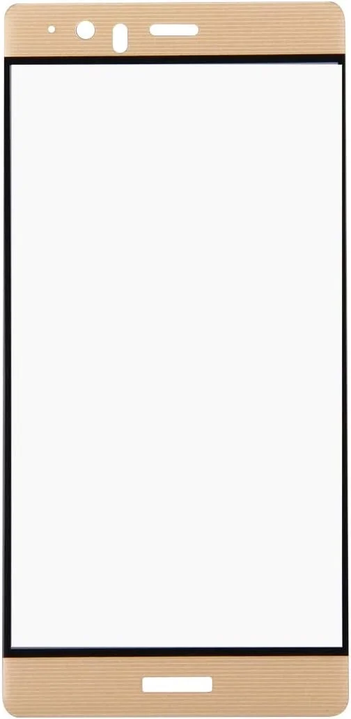 محافظ صفحه نمایش شیشه ای هواوی P9 Plus ضخامت 0.26 میلی متر، سختی سطح 9H، ضد انفجار سه بعدی، رنگی شده با چاپ ابریشمی، محافظ تمام صفحه (مشکی) لوازم جانبی تلفن همراه (رنگ: طلایی)