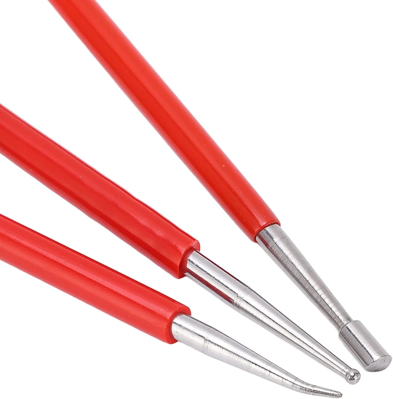 ابزار مجسمه سازی سفالی، 3 عدد ابزار سفال دو طرفه برای مدل سازی، حکاکی و مجسمه سازی