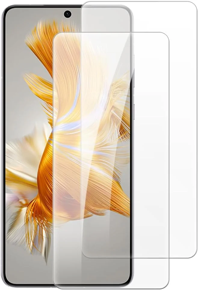 محافظ صفحه نمایش شیشه ای حرارت دیده شانتایم [2 عدد] سازگار با هوآوی میت 50E (6.7 اینچ)، شفاف HD ضد خش بدون حباب، سازگار با قاب