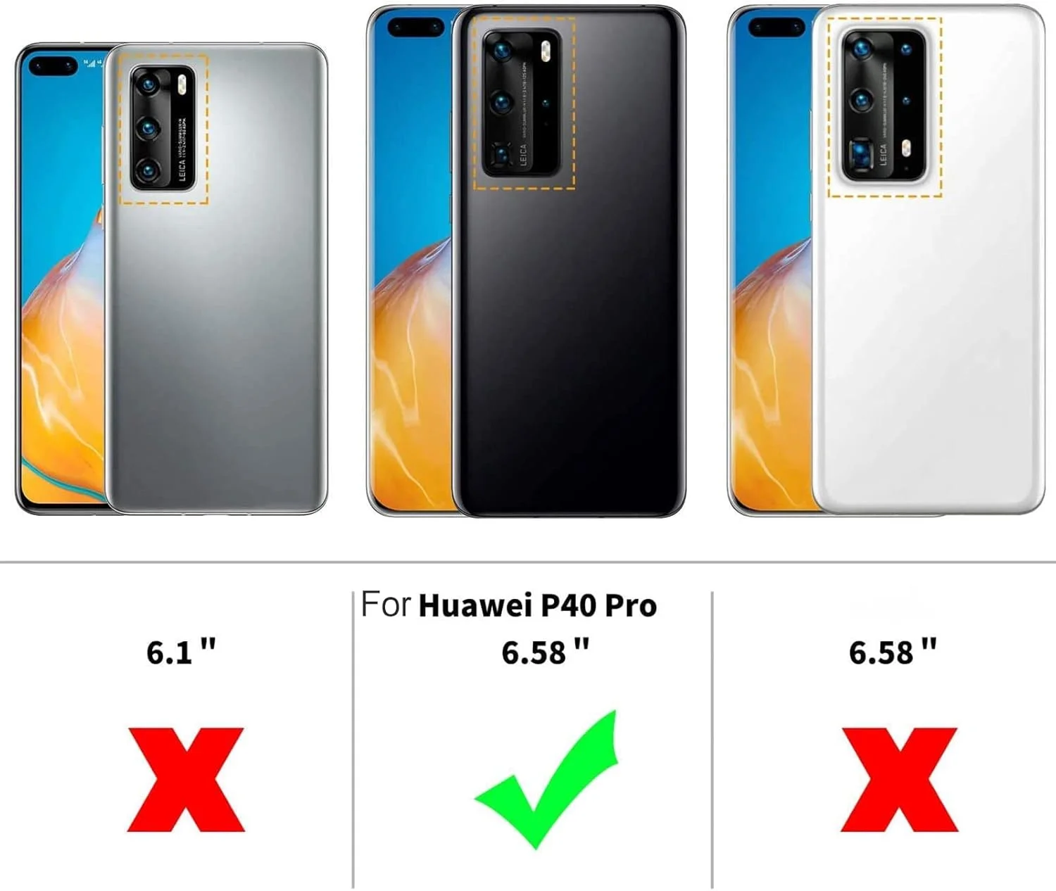 محافظ صفحه نمایش حریم خصوصی نرم MuHadJiya برای Huawei P40 Pro [بسته 4 عددی شامل 3 محافظ صفحه و 1 قاب گوشی TPU شفاف]، فیلم TPU انعطاف پذیر ضد جاسوسی جایگزین با قاب کریستالی (برای Huawei P40 Pro)