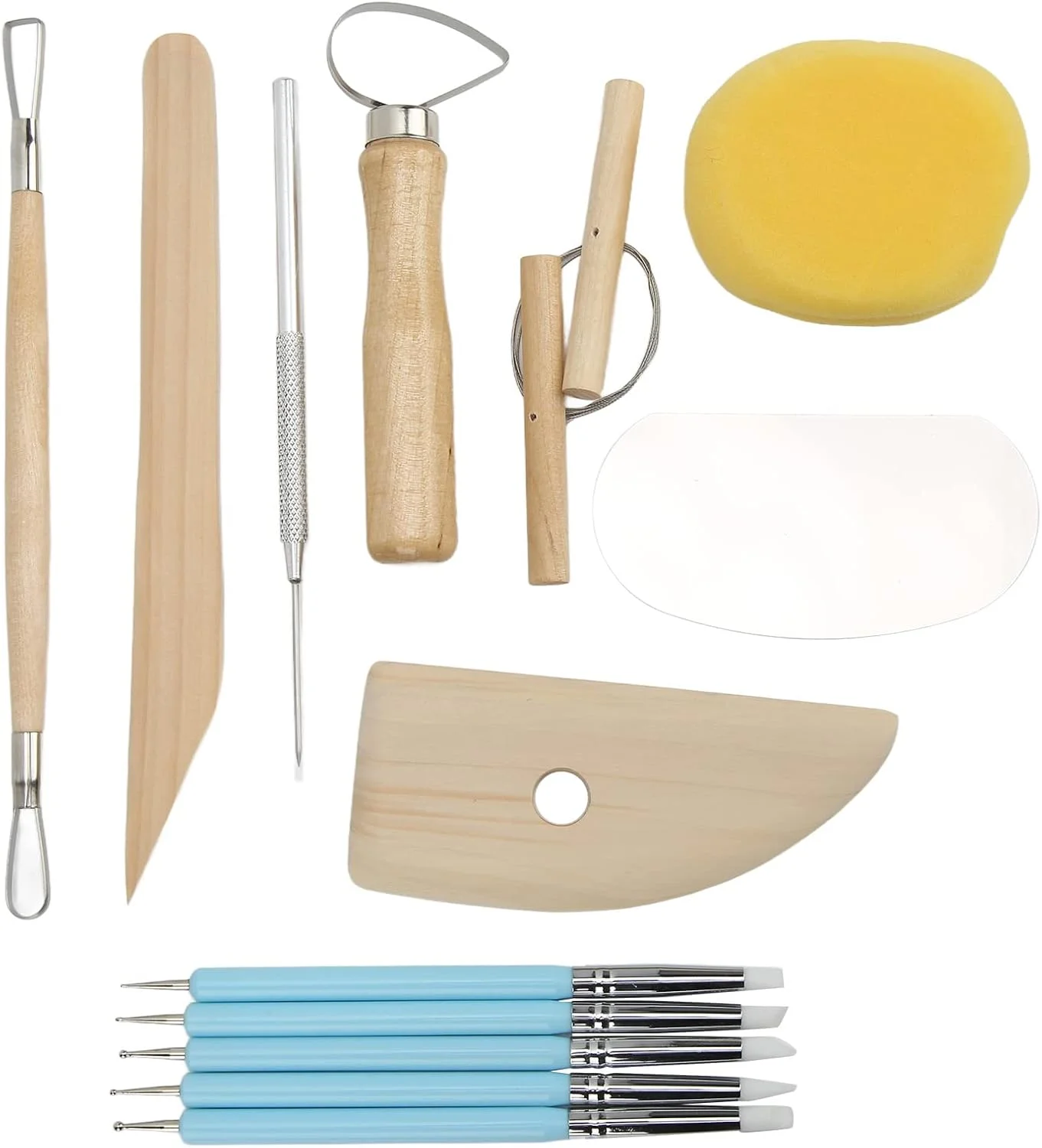 ابزار مجسمه سازی OXPMFY، ابزار سفالگری قابل حمل DIY، فولاد ضد زنگ برای پروژه های صنایع دستی