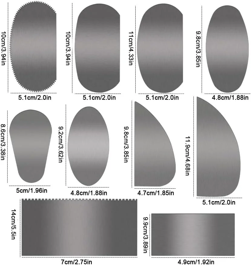 ابزار خراشنده دندانه دار استیل Takelablaze، ابزار سفالگری، دنده های رسی، مجسمه سازی، مدل سازی، کاتر خراشنده برای مجسمه سازی، بافت دهی، مدل سازی، سفالگری، هنرمندان صنایع دستی