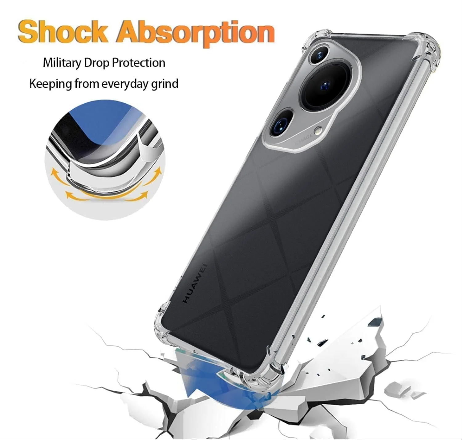 قاب گوشی سازگار با هوآوی Pura 70 Ultra، 1 عدد، کاور سیلیکونی نرم ضد ضربه به همراه 2 عدد محافظ صفحه نمایش (3 عددی)