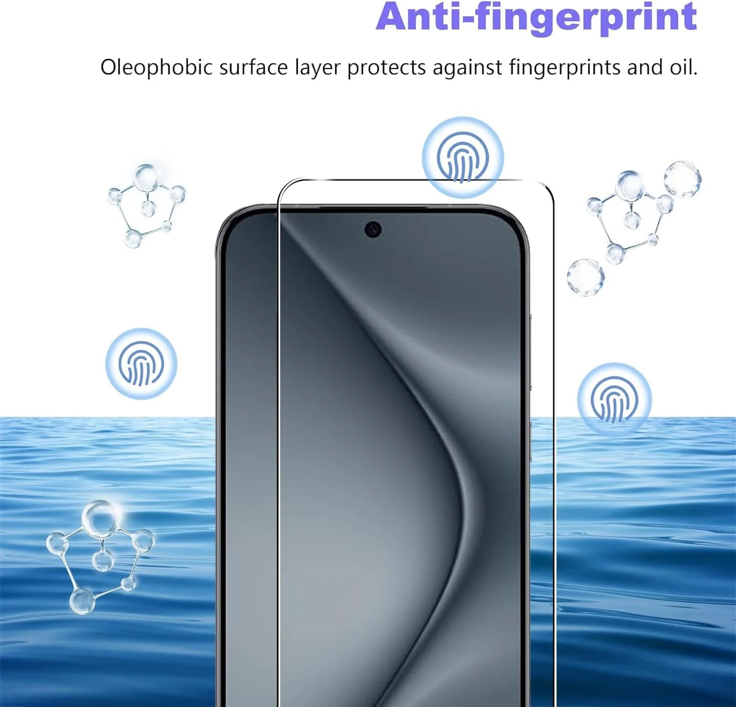 محافظ صفحه نمایش شیشه ای حرارت دیده [بسته 3 عددی] WRTBS برای Huawei Pura 70، سختی 9H، وضوح بالا، پوشش کامل، ضد خش، بدون حباب، ضد اثر انگشت