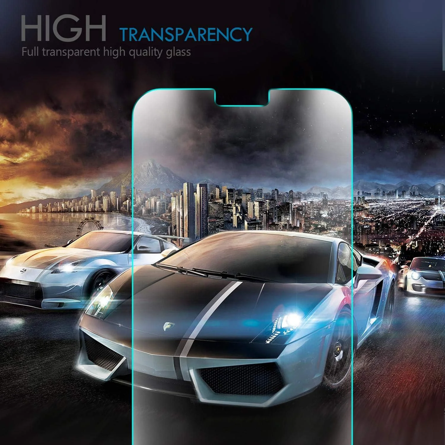 محافظ صفحه نمایش شیشه ای حرارت دیده ضد انفجار هوآوی نوا 3E، شفاف