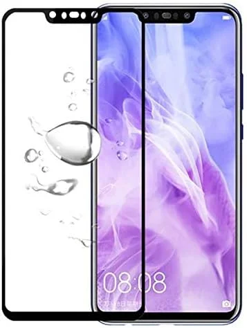 محافظ صفحه نمایش شیشه ای حرارت دیده برای هوآوی نوا 3i - مشکی 5D