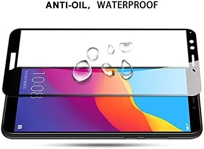 محافظ صفحه نمایش CHENCHUAN برای هواوی، 0.33 میلی متر، سختی 9H، چسب کامل 2.5D شیشه حرارت دیده برای هواوی Honor 7A / Enjoy 8e / Y6 2018 (مشکی) فیلم شیشه حرارت دیده