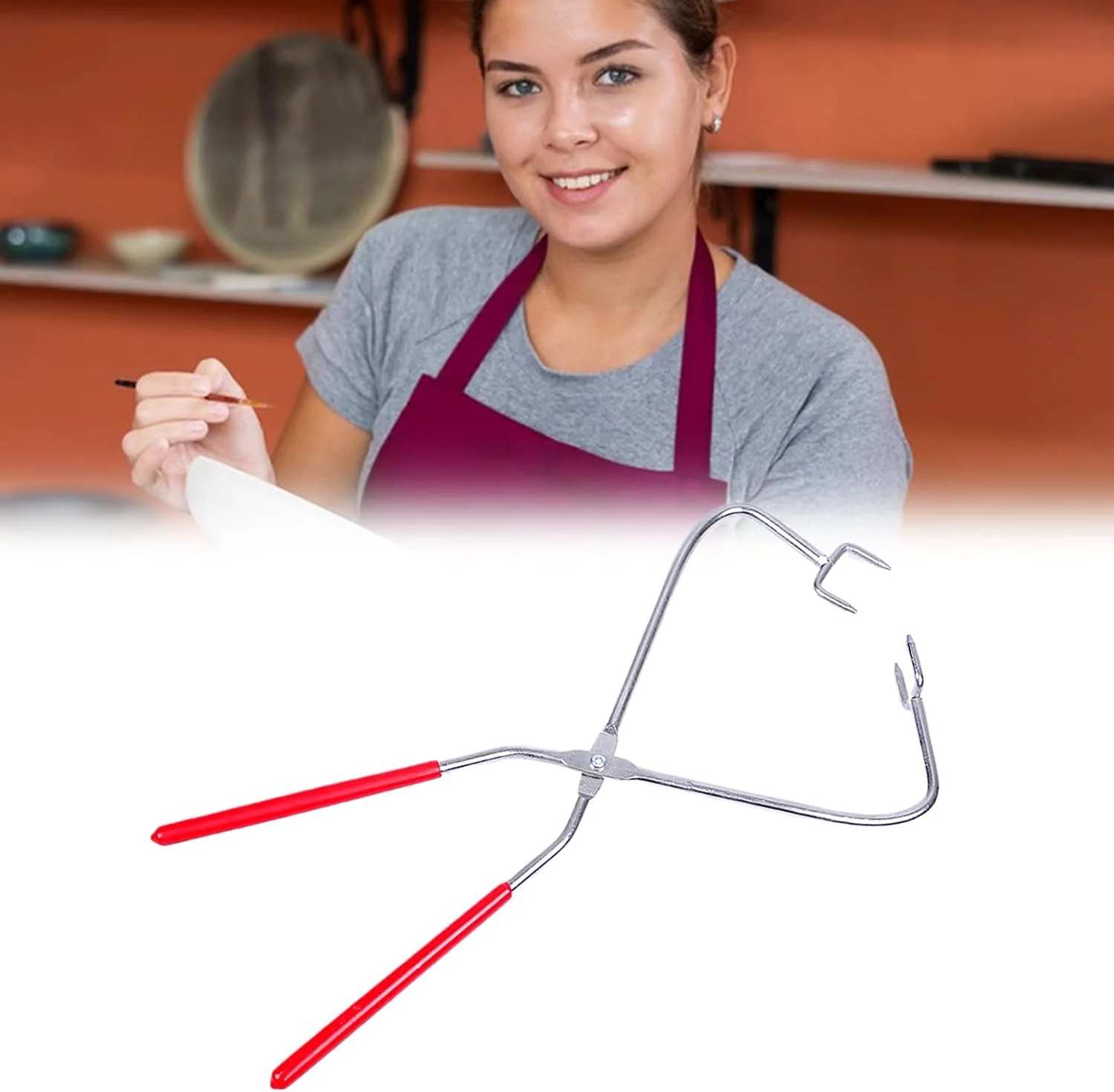 انبر سفالگری - ابزار حکاکی سفال | انبردست فولادی ضد زنگ ابزار مجسمه سازی برای ساخت صنایع دستی خانگی، مدل سازی مجسمه سازی هنرمندان محل کار