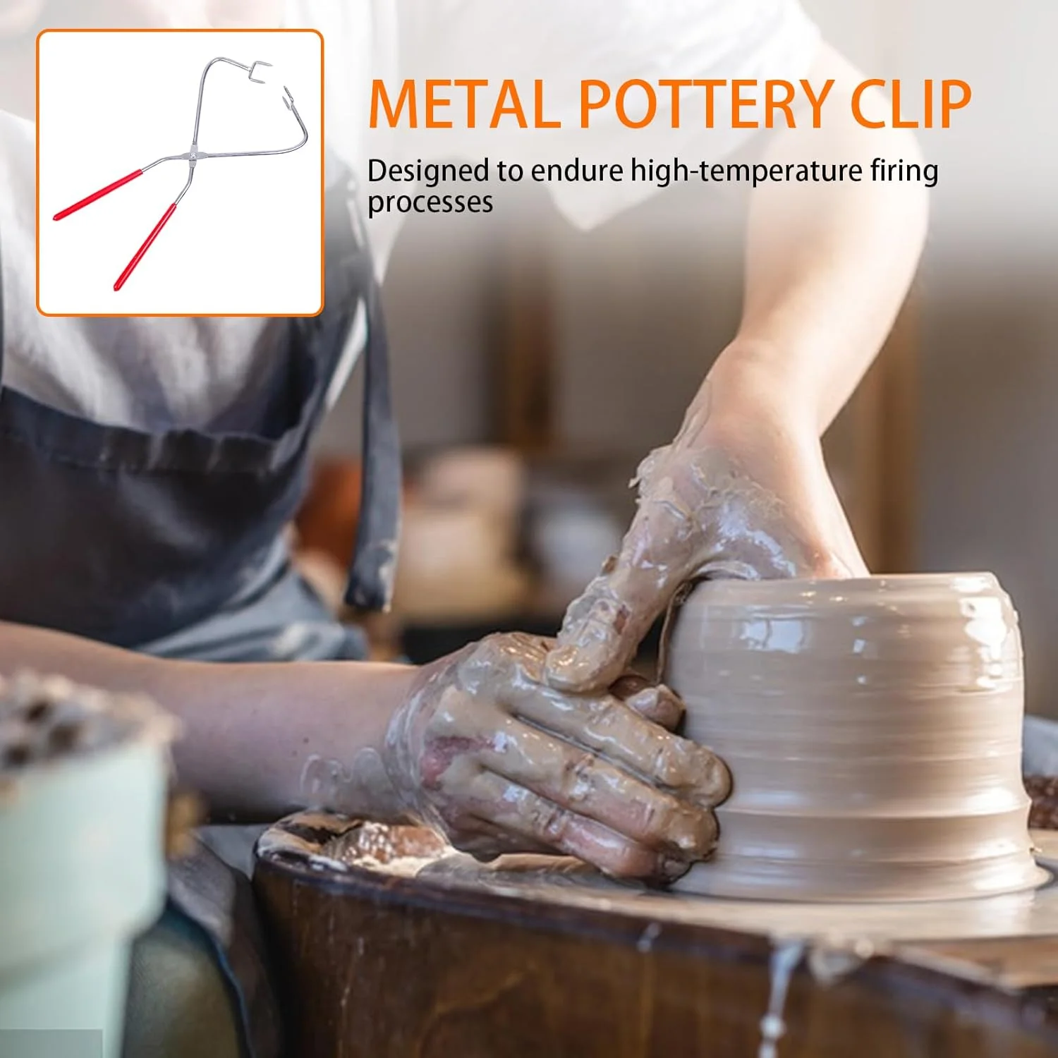 انبر غوطه وری - ابزار لعاب کاری سفالگری | انبر استیل ابزار مجسمه سازی برای ساخت صنایع دستی خانگی، مجسمه سازی، مدل سازی هنرمندان محل کار