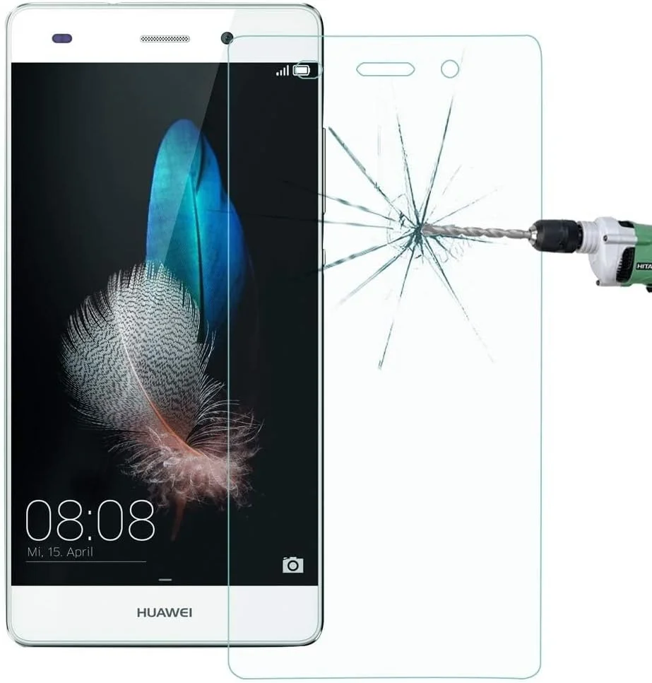 محافظ صفحه نمایش گوشی هوآوی مدل CHENCHUAN بسته 10 عددی، مناسب برای هوآوی P8 Lite / P8 mini، ضخامت 0.26 میلی متر، سختی سطح 9H، شیشه حرارت دیده ضد انفجار با لبه های 2.5D