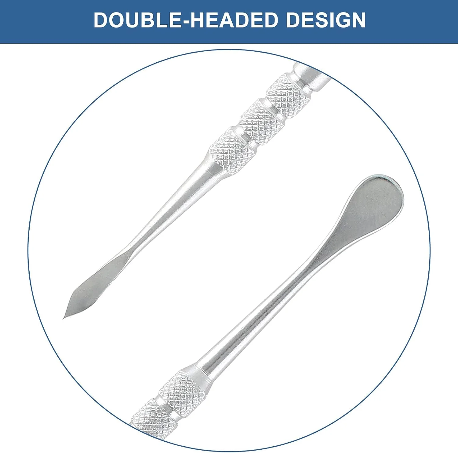 ابزار حکاکی موم Suiwotin، 10 عددی، ابزار مجسمه سازی استیل ضد زنگ، کیت ابزار موم، قاشق ابزار مجسمه سازی، دو سر، طول 4.6 اینچ، نقره ای