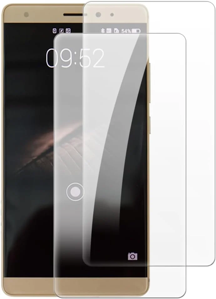 شاین تایم [بسته 2 عددی] محافظ صفحه نمایش شیشه ای حرارت دیده سازگار با هوآوی میت اس (5.5 اینچ)، شفاف HD ضد خش بدون حباب، سازگار با قاب