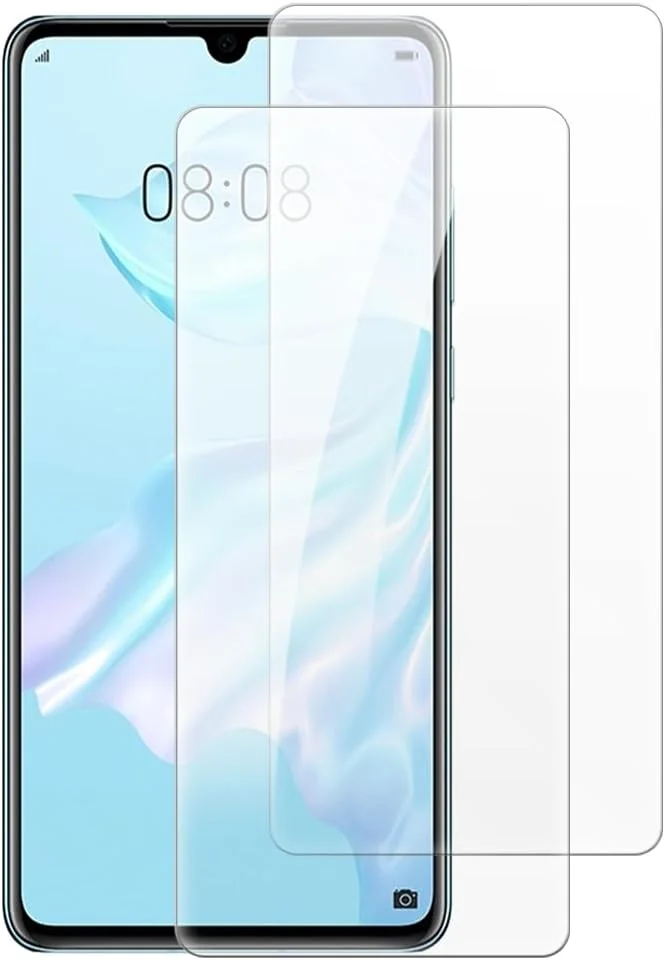 محافظ صفحه نمایش شیشه ای حرارت دیده شانتایم [2 عددی] سازگار با هوآوی P30 (6.1 اینچ)، شفاف HD ضد خش بدون حباب، سازگار با قاب