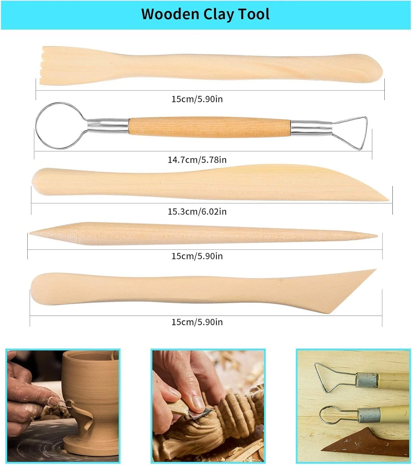 25 Pcs Ball Stylus Tools Dotting Sculpting Modeling Tools Clay Ceramics Pottery Carving Modelling Tool Embossing Sculpting Set