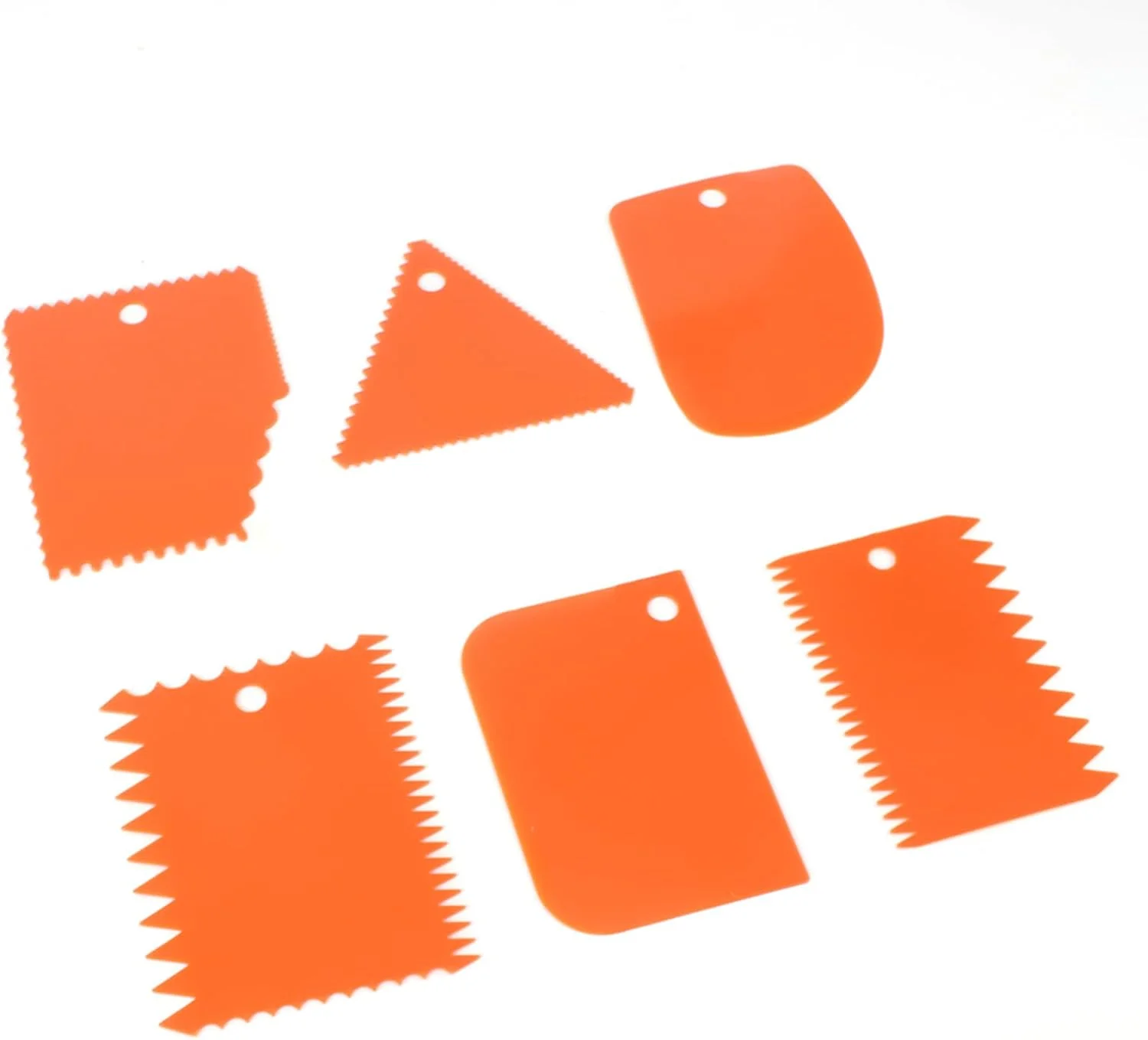 ابزار سفال نرم، مجموعه مجسمه سازی سفالی کاربردی، کاردک های پلاستیکی، طراحی آویز نارنجی پلاستیکی برای سفال نرم