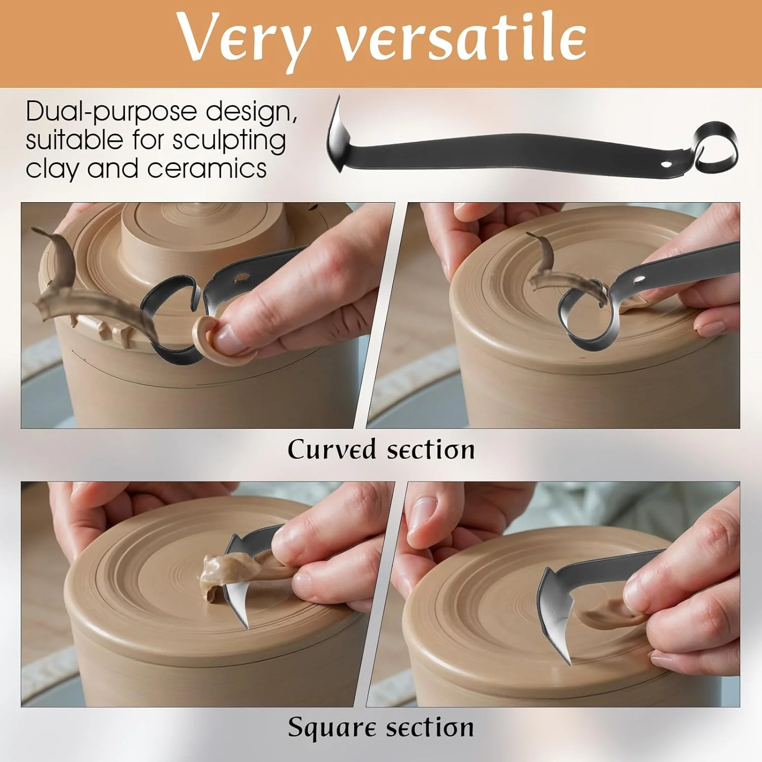 ابزارهای پرداخت سفالگری Telooco، ابزارهای سرامیکی دو سر استیل ضد زنگ چند منظوره مناسب برای تعمیر، برش و حکاکی سفالگری ابزارهای پرداخت سفالگری Telooco، ابزارهای سرامیکی دو سر استیل ضد زنگ چند منظوره مناسب برای تعمیر، برش و حکاکی سفالگری