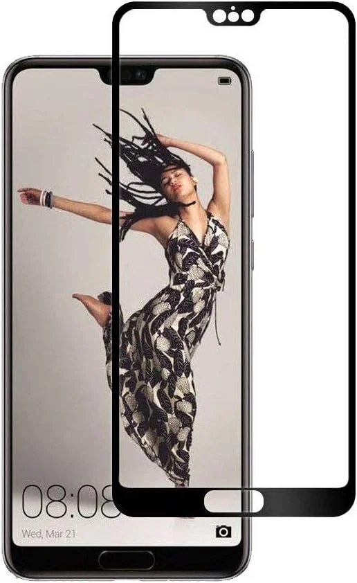 SCIMIN [بسته 2 عددی] محافظ صفحه نمایش Huawei P20 Pro، محافظ کامل صفحه نمایش Huawei P20 Pro، شیشه حرارت دیده HD شفاف برای Huawei P20 Pro 6.1 اینچی