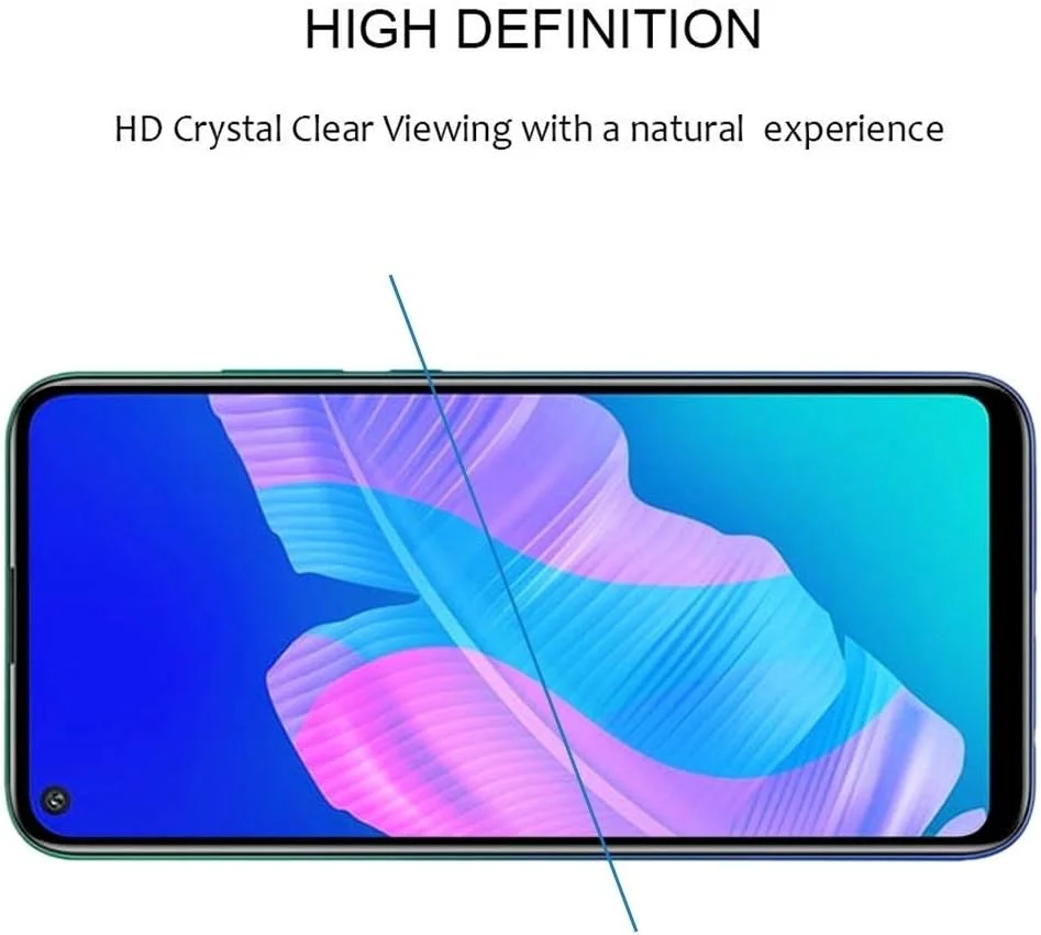 محافظ صفحه نمایش شیشه ای گوشی موبایل GHZHEGIZHUND مناسب برای Huawei P40 Lite E چسب کامل، تمام صفحه، لوازم جانبی تلفن