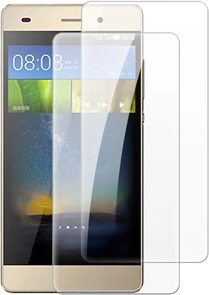 شیشه محافظ صفحه نمایش [دو عددی] Shantime سازگار با Huawei P8 Lite 2015 (5 اینچ)، شفاف HD ضد خش، بدون حباب، سازگار با قاب