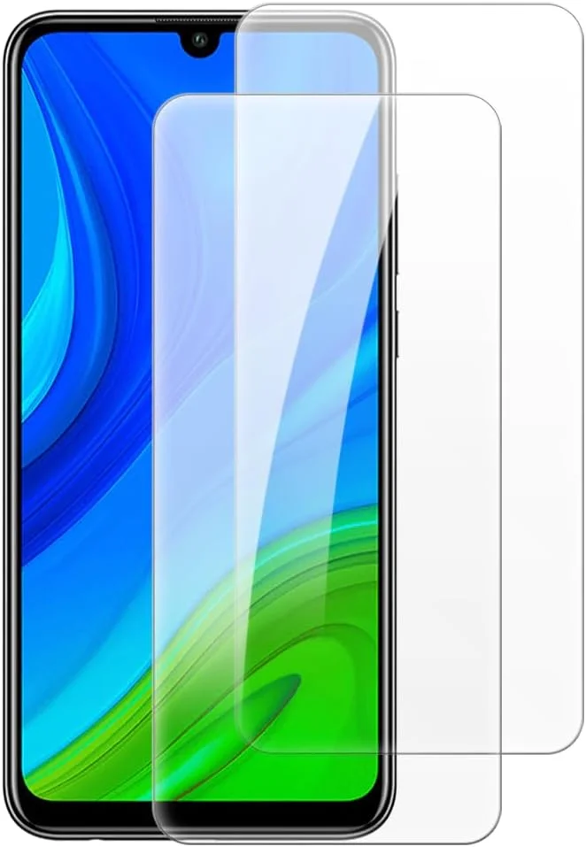 محافظ صفحه نمایش شیشه ای حرارت دیده شانتایم [2 عددی] سازگار با هوآوی P Smart 2020 (6.21 اینچ)، شفافیت HD، ضد خش، بدون حباب، سازگار با قاب