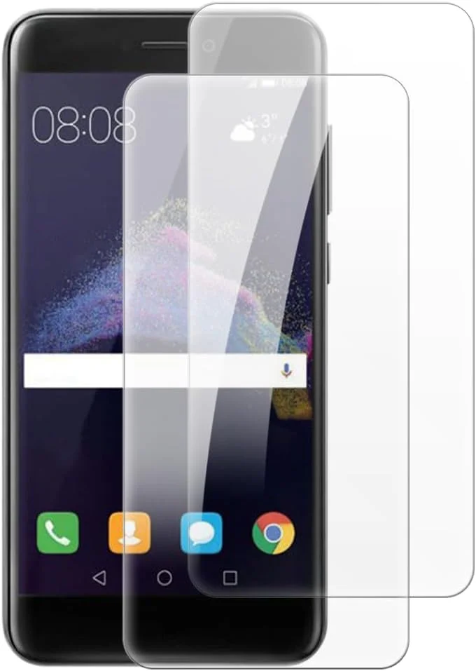 محافظ صفحه نمایش شیشه ای حرارت دیده شانتایم [2 عددی] سازگار با هوآوی P8 لایت 2017 (5.2 اینچ)، شفافیت HD، ضد خش، بدون حباب، سازگار با قاب