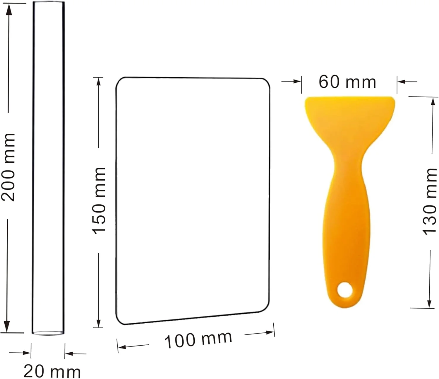 مجموعه ابزار خمیر پلیمری HESIN شامل 3 قطعه، تخته اکریلیک و میله خمیر، ابزار DIY خمیر، وردنه خمیر بازی، ابزار هنری پلیمری Sculpey برای شکل دادن و مجسمه سازی (مجموعه ابزار خمیر اکریلیک)