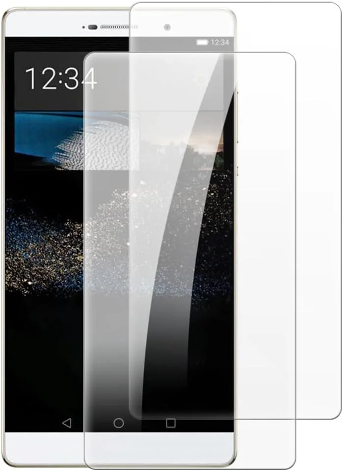 محافظ صفحه نمایش شیشه ای حرارت دیده شانتایم [بسته 2 عددی] سازگار با هوآوی P8 Max (6.8 اینچ)، شفاف HD ضد خش، بدون حباب، سازگار با قاب