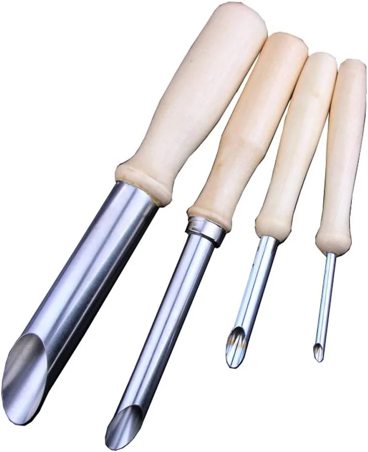 ابزار سفالگری شیواکی، 4 عدد پانچ دایره ای گرد، ابزار سرامیکی سفالی برای مدل سازی مجسمه سازی سفال