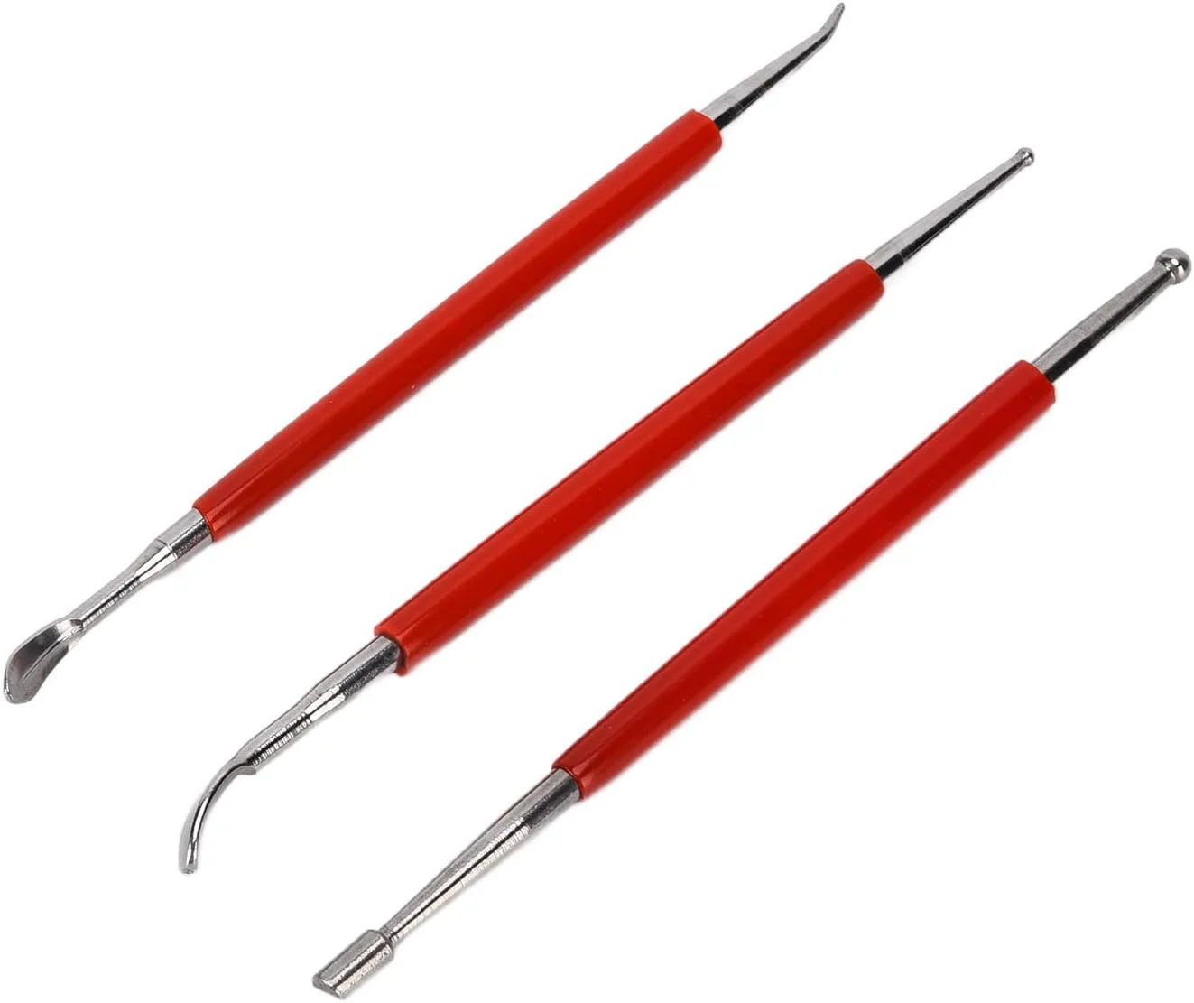 ابزار مجسمه سازی رسی 3 عددی، ابزار سفالگری دو طرفه برای مدل سازی، حکاکی و مجسمه سازی