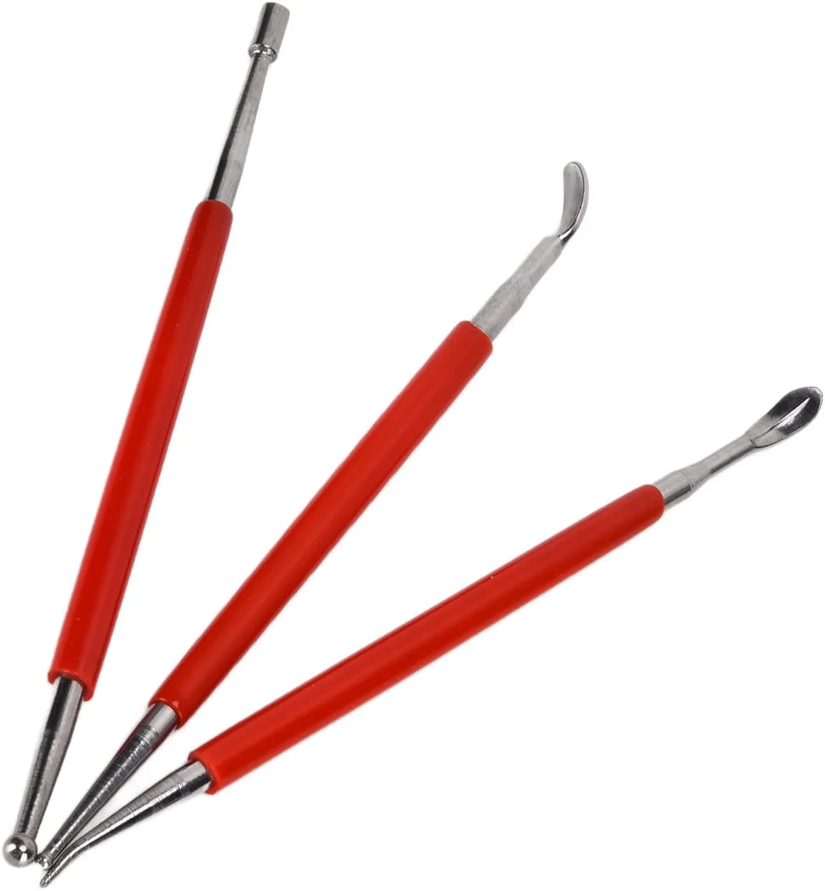 ابزار مجسمه سازی رسی 3 عددی، ابزار سفالگری دو طرفه برای مدل سازی، حکاکی و مجسمه سازی