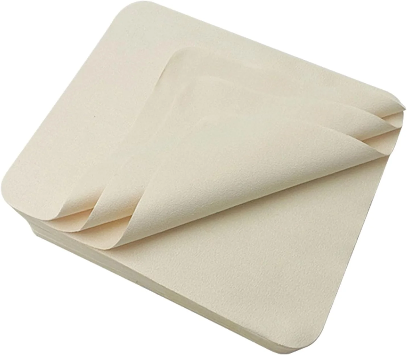 MDEOOSKY بسته 20 عددی پارچه چرم مصنوعی بزرگ از قبل برش خورده برای صاف کردن ظروف سفالی، ابزار سفالگری چرم مصنوعی، پارچه نرم چرم مصنوعی، ابزار پرداخت سرامیک (17.5x14.5 سانتی متر)